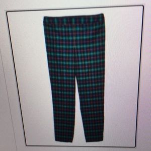 Talbots Chatham Ankle Pants in Green Plaid SZ=4